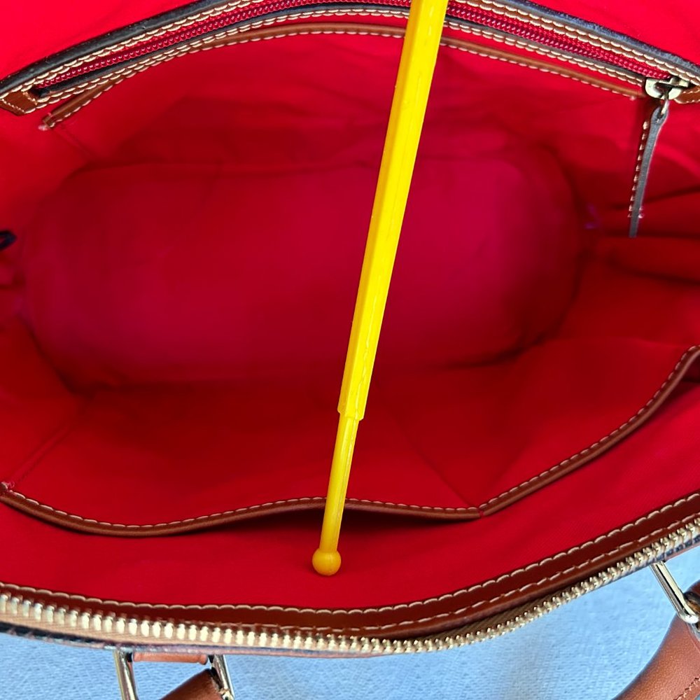 Dooney & Bourke Lizard Leather Zip Zip Satchel - Picture 4 of 5